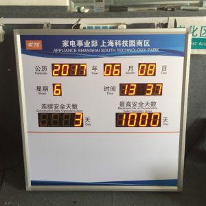 科技園連續安全天數電子看板?